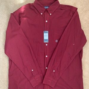 Men’s Chaos casual button down in red